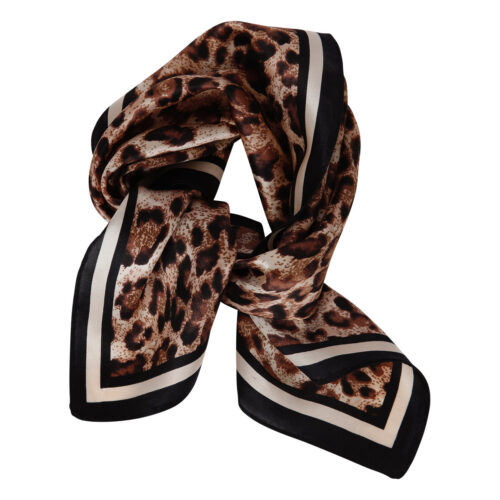 Clara Scarf Leopard Brown